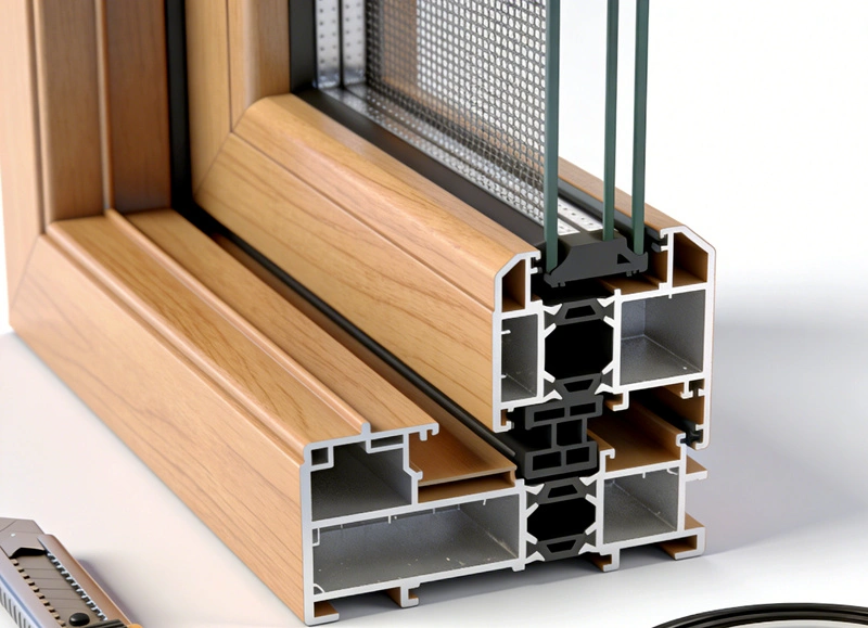 ABS विंडो आणि डोअर प्रोफाइल एक्सट्रूजन मशीन