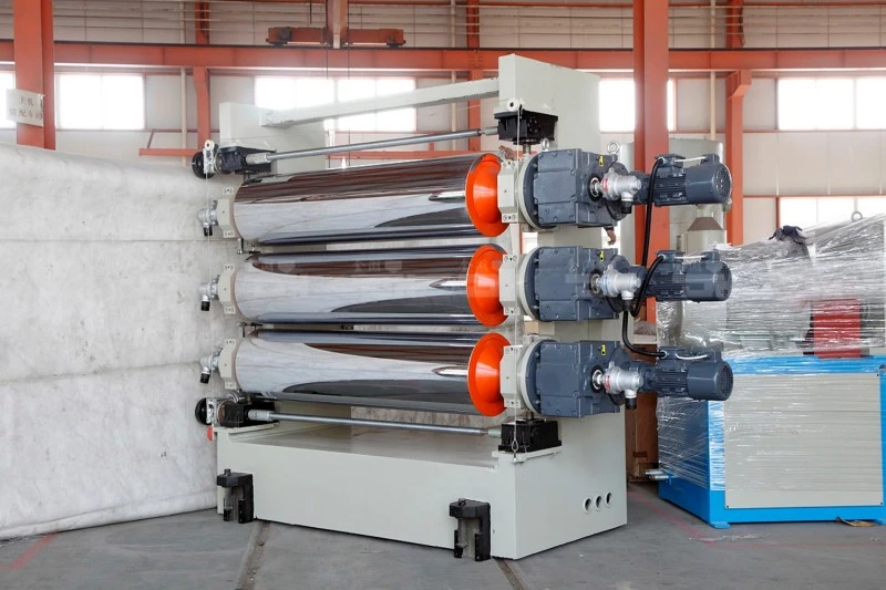 three-roller calendar of PP Sheet Extrusion Line
