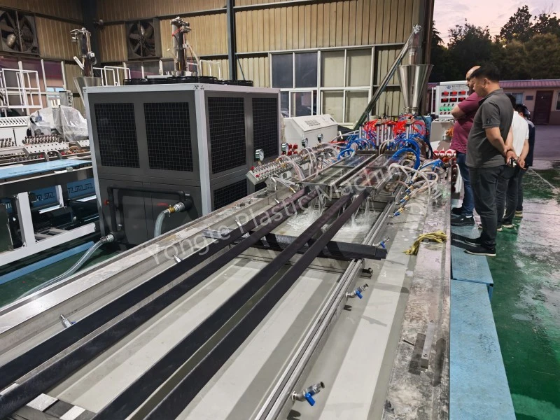4 Cavity Plastic Profile Extrusion Line