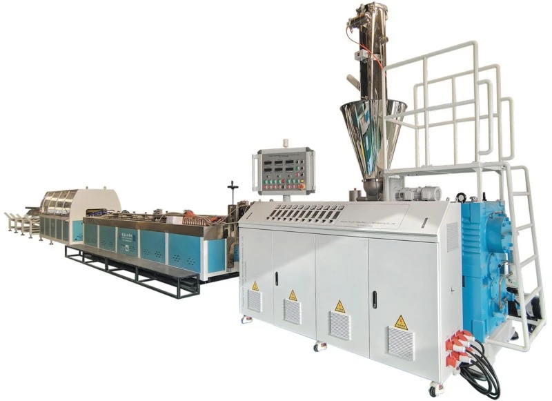 50-70% लाकूड पावडर वापरून लाकूड प्लास्टिक मशीन